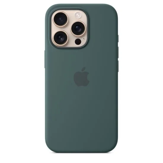 Cover Iphone 16 Pro Silicone Case With Magsafe Apple - Lake Green